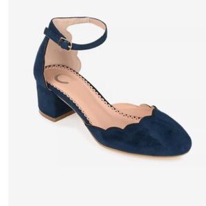 Journee Collection EDNA D'ORSAY PUMP HEELS IN FAUX SUEDE-NEW Size 7